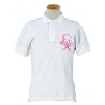 HYDROGEN（ハイドロゲン） メンズポロシャツ 124006 161 WHITE／FUCHSIA