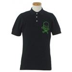 HYDROGEN（ハイドロゲン） メンズポロシャツ 124006 330 BLACK／GREEN
