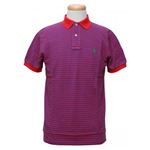 RalphLauren（ラルフローレン） メンズポロシャツ K31SC22 76286 LACQUER RED／RUGBY ROYAL