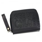 SEE BY CHLOE（シーバイクロエ） 二つ折り財布（小銭入れ付） ZIP FILE PVC 9P7238 1 BLACK