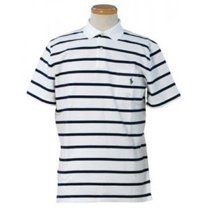 RalphLauren（ラルフローレン） メンズポロシャツ K31SC21 76256 WHITE／NEWPORT NAVY