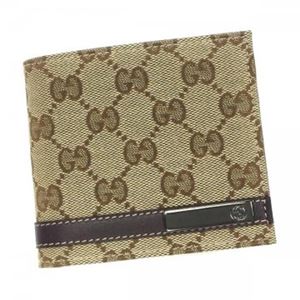 Gucci（グッチ） 二つ折り財布（小銭入れ付） 233102 9643 BROWN