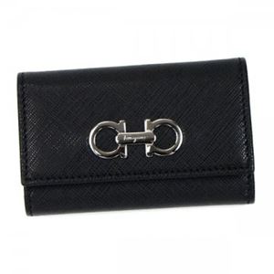 Ferragamo(フェラガモ) キーケース GANCINI ICONA VITTEL 22B853 549351 NERO