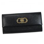 Ferragamo（フェラガモ） 長財布 GANCINI ICONA VITTEL 227121 549474 NERO／ROSSO