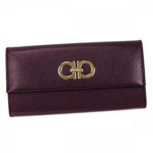 Ferragamo(フェラガモ) 長財布 GANCINI ICONA VITTEL 227121 549867 BAROLO