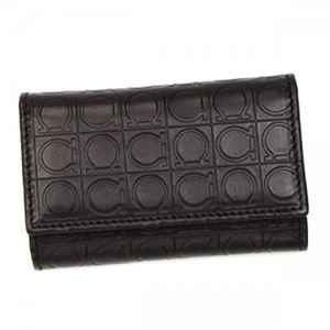 【2013年8月31日まで期間限定値下げ】Ferragamo（フェラガモ） キーケース MENS SLG GAMMA 669403 536907 CAFFE