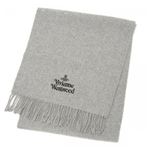 Vivienne Westwood（ヴィヴィアンウエストウッド） マフラー 440682 SE0 9 LIGHT GREY x BLACK