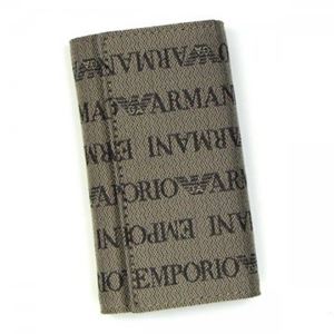 EMPORIO ARMANI（エンポリオアルマーニ） キーケース YCF04 YEMG68 87339 ECRU／AFTER DARK