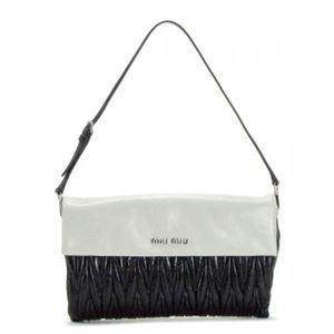 MIUMIU（ミュウミュウ） ショルダーバッグ MATELASSE LUX RP0352 F0N12 NERO+TALCO