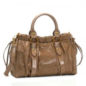 MIUMIU（ミュウミュウ） ハンドバッグ VITELLO LUX RT0383 F0770 CAMMEO