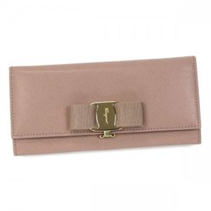 Ferragamo（フェラガモ） 長財布 MISS VARA BOW CLIP V 22B559 548762 NOCTURNE ROSE／CORNIOLA
