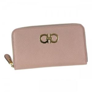 Ferragamo（フェラガモ） 長財布 GANCINI ICONA VITTEL 22B300 549483 NOCTURNE ROSE／CORNIOLA