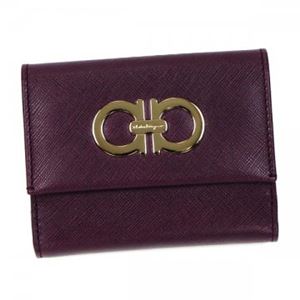 Ferragamo（フェラガモ） 二つ折り財布（小銭入れ付） GANCINI ICONA VITTEL 227122 549885 BAROLO