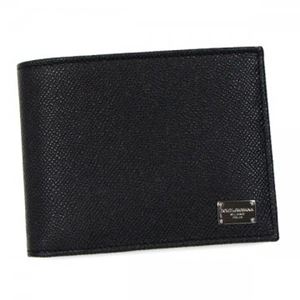 DOLCE＆GABBANA（ドルチェアンドガッバーナ） 二つ折り財布（小銭入れ付） 42 BP0457 80999 BLACK