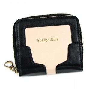 SEE BY CHLOE（シーバイクロエ） 二つ折り財布（小銭入れ付） 9P7425 A58 BLACK／BLISS