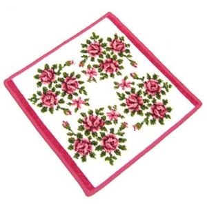 Feiler（フェイラー） タオル タオル30X30 MIRIAM WHITE CHERRY 127 CHERRY