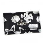 Vivienne Westwood（ヴィヴィアンウエストウッド） キーケース LOGO PRINT 720 NERO／（ARGENTO）