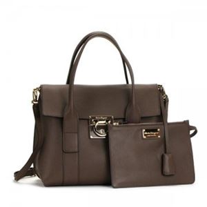 Ferragamo（フェラガモ） ハンドバッグ クリケットペカリー 21D941 548019 DEEP TAUPE