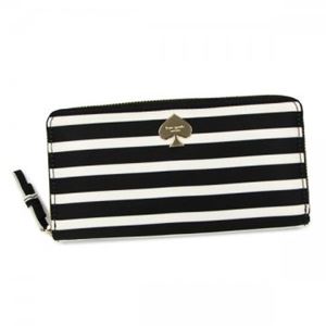 KATE SPADE（ケイトスペード） 長財布 FLATIRON NYLON PWRU3336 17 BLACK／CREAM