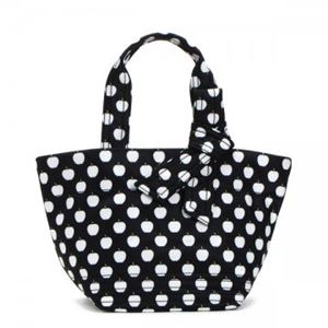 KATE SPADE（ケイトスペード） トートバッグ FLATIRON NYLON PXRU4222 55 BLACK NEW YORK APPLE