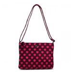 KATE SPADE（ケイトスペード） ナナメガケバッグ FLATIRON NYLON PXRU4223 644 BACCHUS RED NEW YORK APPLE