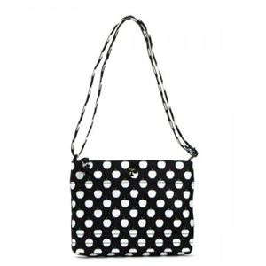 KATE SPADE（ケイトスペード） ナナメガケバッグ FLATIRON NYLON PXRU4223 55 BLACK NEW YORK APPLE