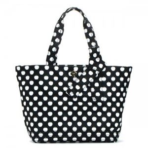 KATE SPADE（ケイトスペード） トートバッグ FLATIRON NYLON PXRU4253 55 BLACK NEW YORK APPLE