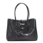 Longchamp（ロンシャン） トートバッグ ROSEAU STYLE CROCO 2686 115 GRIS