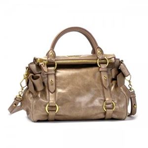 MIUMIU（ミュウミュウ） ナナメガケバッグ VITELLO LUX RT0438 F0770 CAMMEO