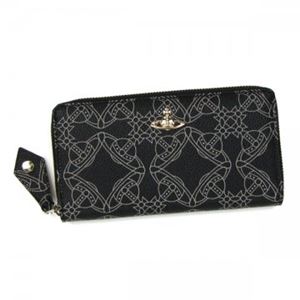 Vivienne Westwood（ヴィヴィアンウエストウッド） 長財布 LOGOMANIA 32390 BLACK