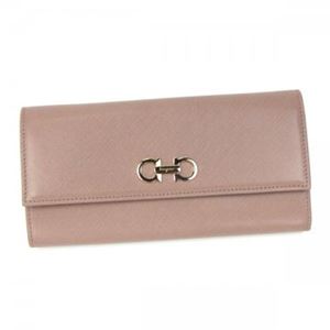 Ferragamo（フェラガモ） 長財布 GANCINI ICONA VITTEL 22B855 558013 NOCTURNE ROSE