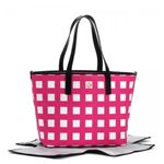 KATE SPADE（ケイトスペード） トートバッグ CHECKER PLACE PXRU4199 653 AGATA PINK／CLOTTED CREAM