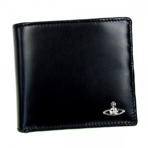 Vivienne Westwood（ヴィヴィアンウエストウッド） 二つ折り財布（小銭入れ付） MAN BICOLORED 33065 BLACK