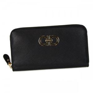 Ferragamo（フェラガモ） 長財布 GANCINI ICONA VITTEL 22B300 549484 NERO／ROSSO