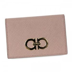 Ferragamo（フェラガモ） カードケース GANCINI ICONA VITTEL 22A552 549482 NOCTURNE／ROSE