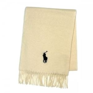 RalphLauren（ラルフローレン） マフラー 604916 105 ANDOVER CREAM／BLACK