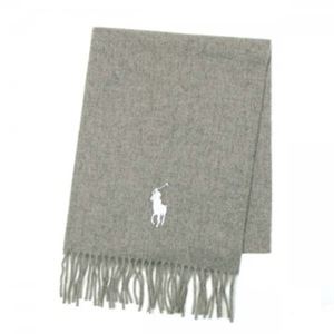 RalphLauren（ラルフローレン） マフラー 6F0007 33 L GRY HTR／WT