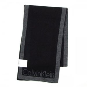Calvin Klein（カルバンクライン） マフラー 77083 BLK BLACK／CHARCOAL