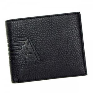EMPORIO ARMANI（エンポリオアルマーニ） 二つ折り財布（小銭入れ付） YH185 YEM122 80001 NERO