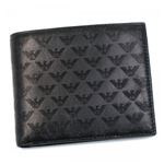 EMPORIO ARMANI（エンポリオアルマーニ） 二つ折り財布（小銭入れ付） YC043 YEM122 87130 NERO／BRANDY