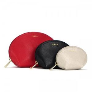 Furla（フルラ） ポーチ EG69 NOM NEW CHERRY+ONYX+MOHAIR