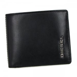 【2014年2月28日まで期間限定値下げ】DIESEL（ディーゼル） 二つ折り財布（小銭入れ付） X01975 H5018 BLACK／JADE LIME