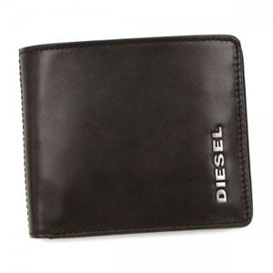 【2014年2月28日まで期間限定値下げ】DIESEL（ディーゼル） 二つ折り財布（小銭入れ付） X01975 H5019 COFFEE BEAN／DAZZLING BLUE