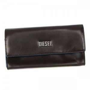 【2014年2月28日まで期間限定値下げ】DIESEL（ディーゼル） 長財布 X02055 H5019 COFFEE BEAN／DAZZLING BLUE