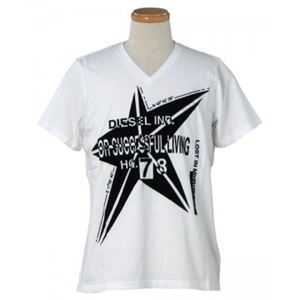 DIESEL（ディーゼル） メンズTシャツ 00S4YR 100 WHITE