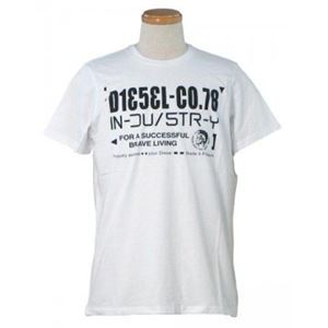 DIESEL（ディーゼル） メンズTシャツ 00S4Y1 100 WHITE