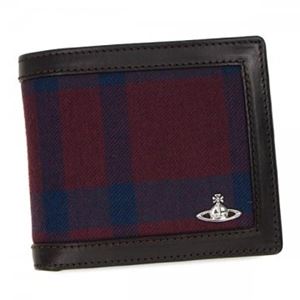 Vivienne Westwood（ヴィヴィアンウエストウッド） 二つ折り財布（小銭入れ付） 33058 BLUE