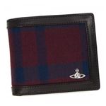 Vivienne Westwood（ヴィヴィアンウエストウッド） 二つ折り財布（小銭入れ付） 33058 BLUE