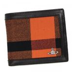 Vivienne Westwood（ヴィヴィアンウエストウッド） 二つ折り財布（小銭入れ付） 33058 BLACK