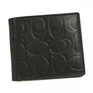 Coach Factory（コーチ F） 二つ折り財布（小銭入れ付） 74078 BLK